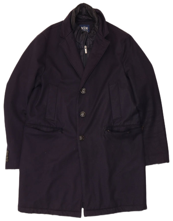 Ανδρικό πανωφόρι Boggi IT 46 Small Navy Blue Wool