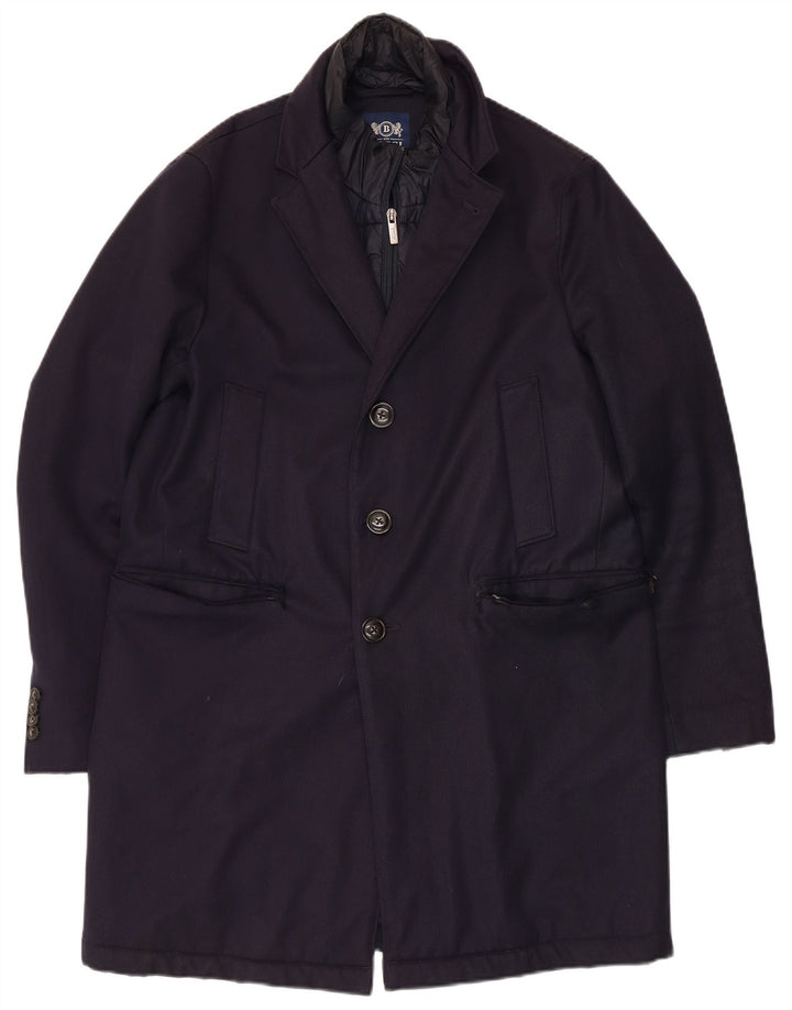 Ανδρικό πανωφόρι Boggi IT 46 Small Navy Blue Wool