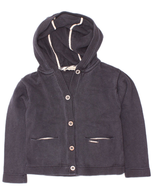 Πουλόβερ Burberry Boys με κουκούλα ζακέτα 3-4 ετών Navy Blue