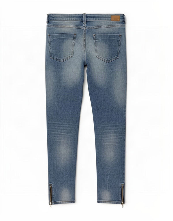Zara Womens Skinny Jeans EU 38 Small W28 L28 Blue Cotton