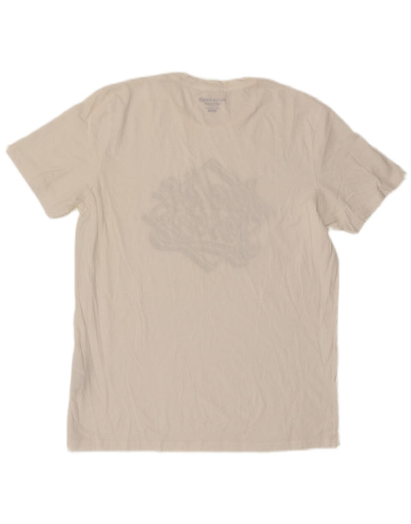 Jack & Jones Ανδρικό T-Shirt με κανονική εφαρμογή γραφικό τοπ XL λευκό βαμβακερό