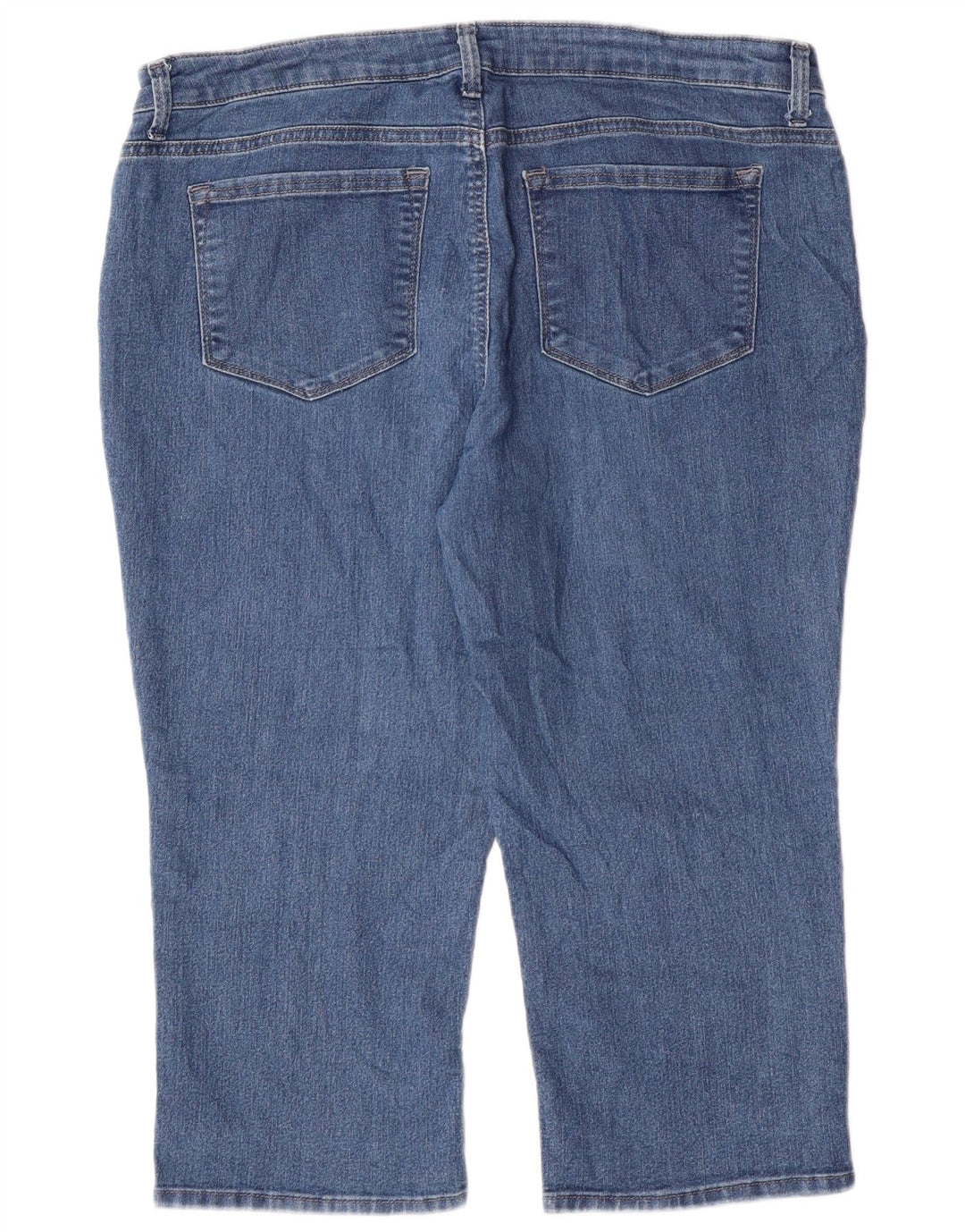 Lee Γυναικείο ψηλόμεσο Capri Jeans US 18 2XL W40 L20 Μπλε βαμβακερό
