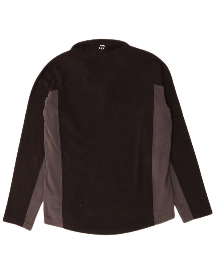 Berghaus Ανδρικό φερμουάρ με λαιμόκοψη από φλις, μεσαίο μαύρο χρώμα, πολυεστέρας
