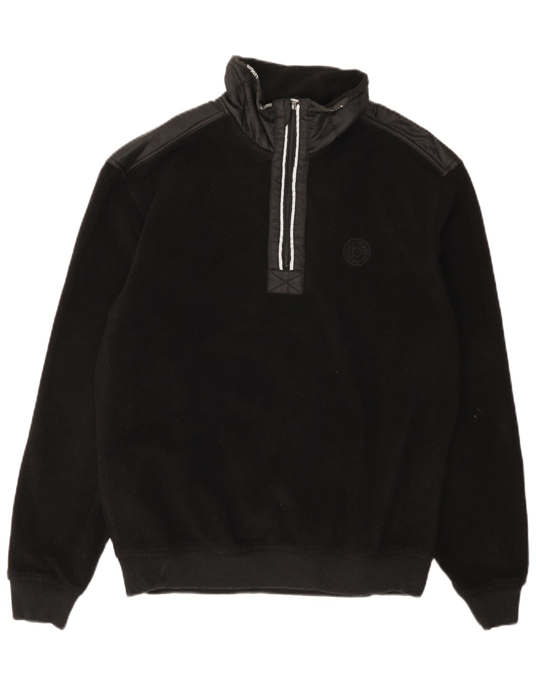 Bugatti Ανδρικό φερμουάρ Fleece Jumper Μαύρο Πολυεστέρας