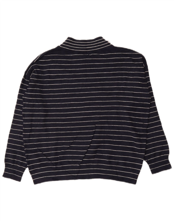Marks & Spencer Γυναικείο πουλόβερ με λαιμόκοψη σε V UK 10 Small Navy Blue