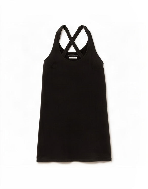 Fila Womens Sleeveless Tennis Dress UK 14 Large Black