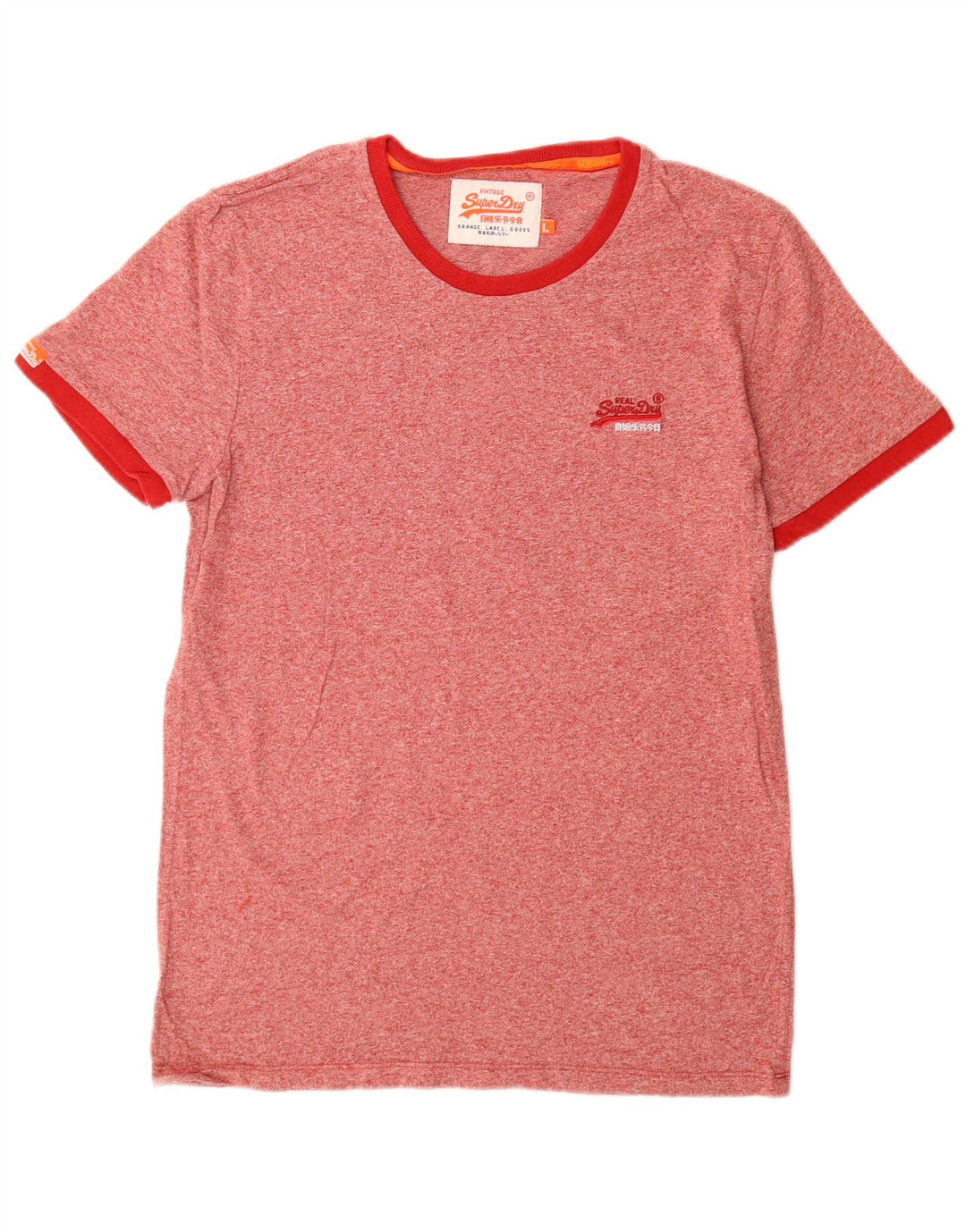 Ανδρικό γραφικό μπλουζάκι Superdry Top Large Red Flecked