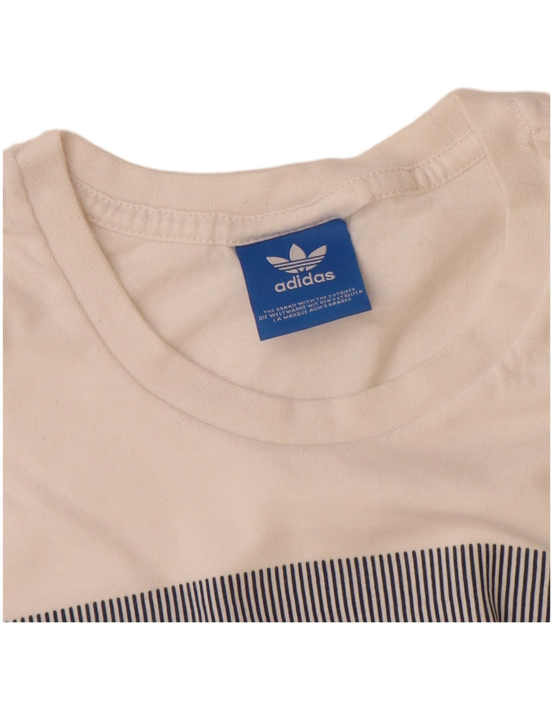 Ανδρικό γραφικό T-Shirt ADIDAS Top Small White Βαμβακερό