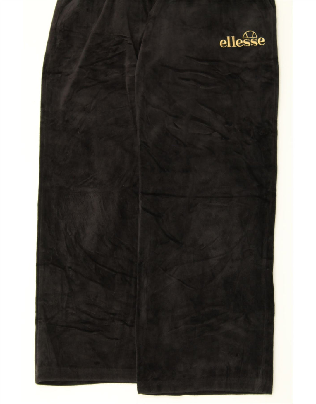 ELLESSE Girls Velour Tracksuit Trousers 8-9 Years  Black Polyester Vintage Ellesse and Second-Hand Ellesse from Messina Hembry 