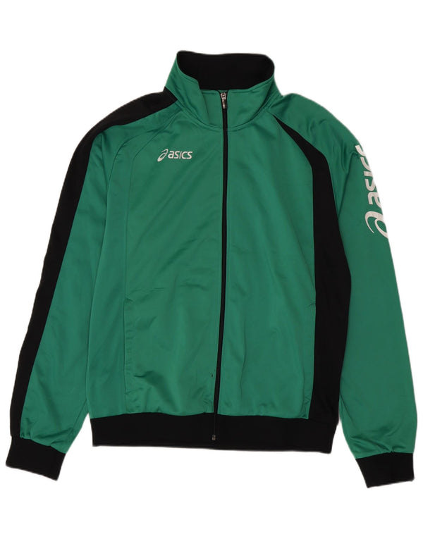 Ανδρική αθλητική φόρμα γραφικών Asics Top Jacket 2XL Green Colourblock Polyester
