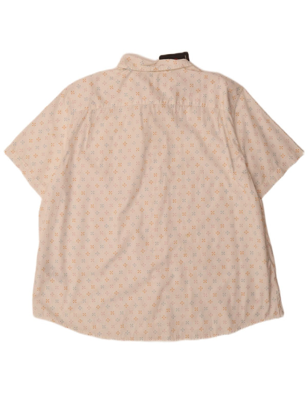 Ανδρικό κοντομάνικο πουκάμισο Levi's Standard Fit 3XL λευκό γεωμετρικό βαμβακερό