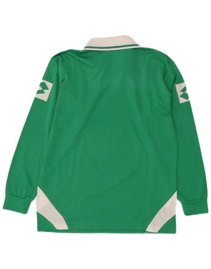 Ανδρικό μακρυμάνικο μπλουζάκι πόλο LOTTO με πράσινο χρώμα πολυεστέρα