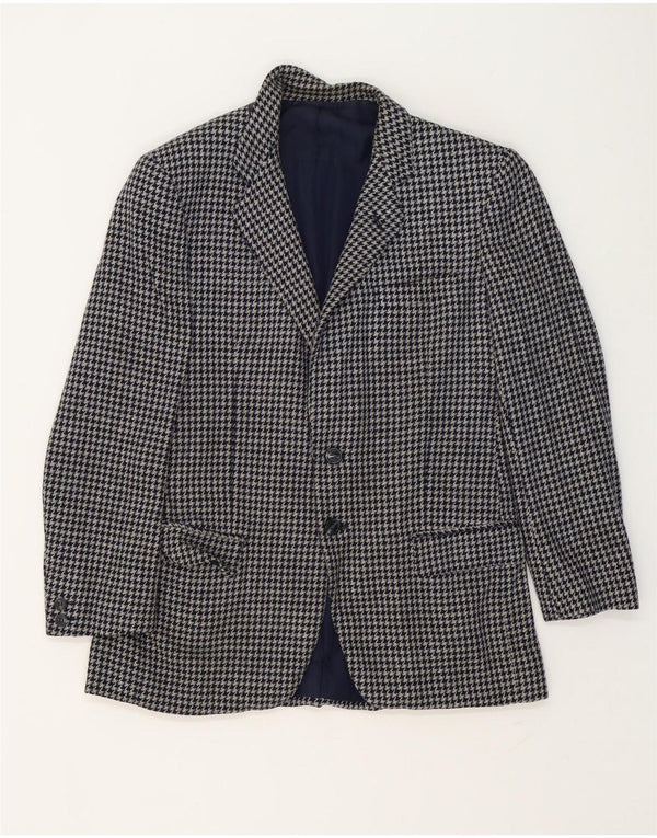 W.Bill London Ανδρικό σακάκι σακάκι με 2 κουμπιά IT 48 Medium Grey Houndstooth