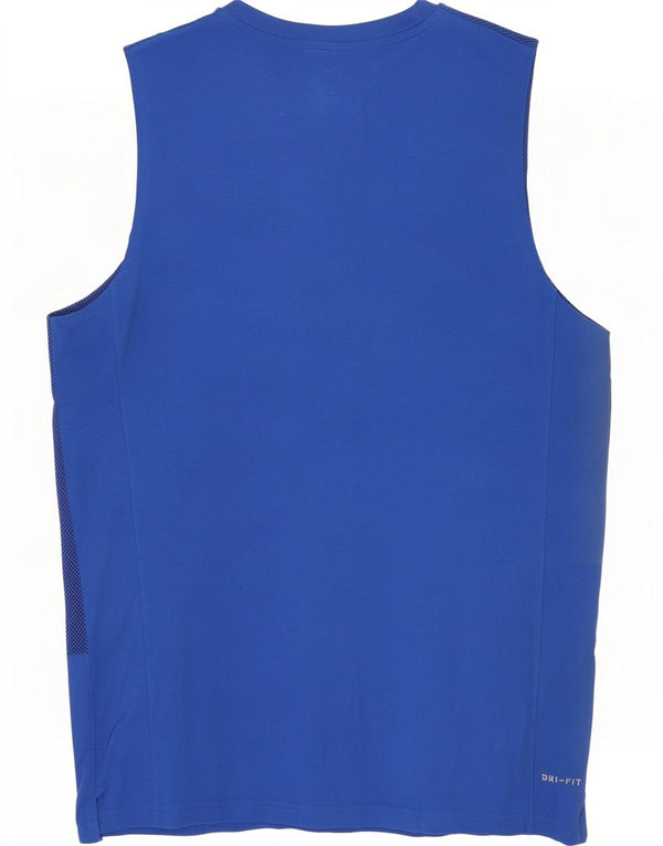 Ανδρικό γιλέκο Nike Dri Fit 2XL, βαμβακερό με μπλε στίγματα