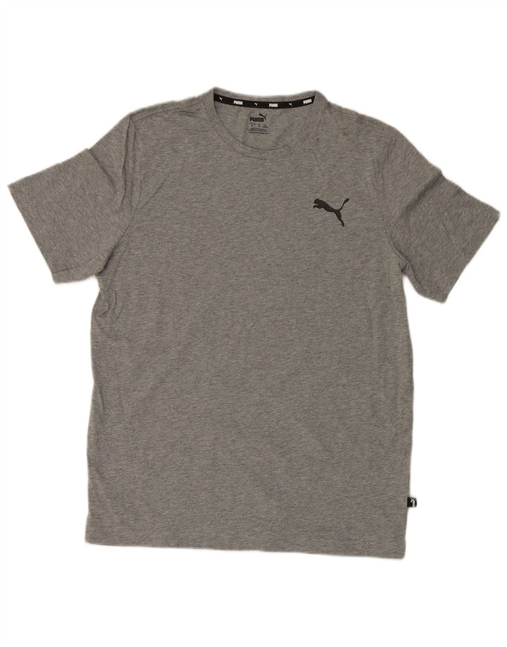 Ανδρικό T-Shirt Puma Τοπ μεσαίο γκρι βαμβακερό