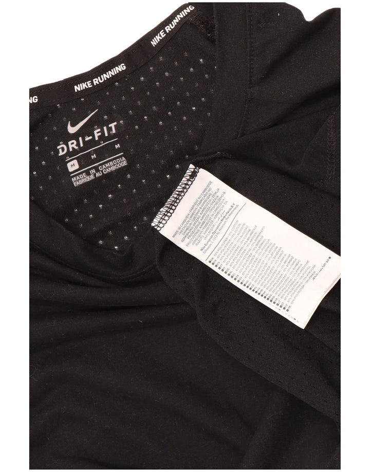 Ανδρικό T-Shirt Nike Dri Fit Top από μεσαίο μαύρο πολυεστέρα