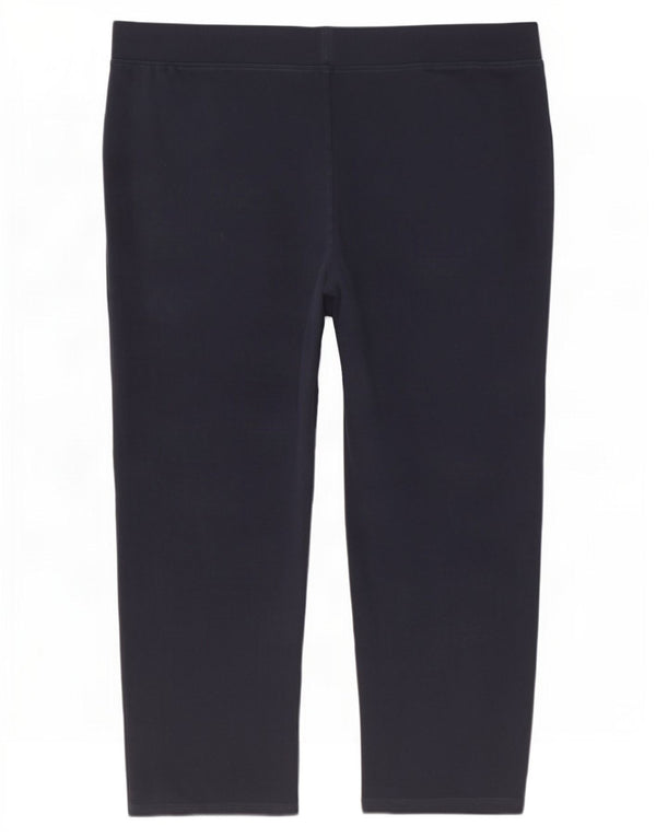 Marks & Spencer Γυναικεία φόρμα παντελόνια UK 22 3XL Navy Blue Cotton