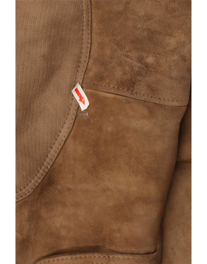 Vintage Ανδρικό Shearling Jacket IT 52 XL Beige