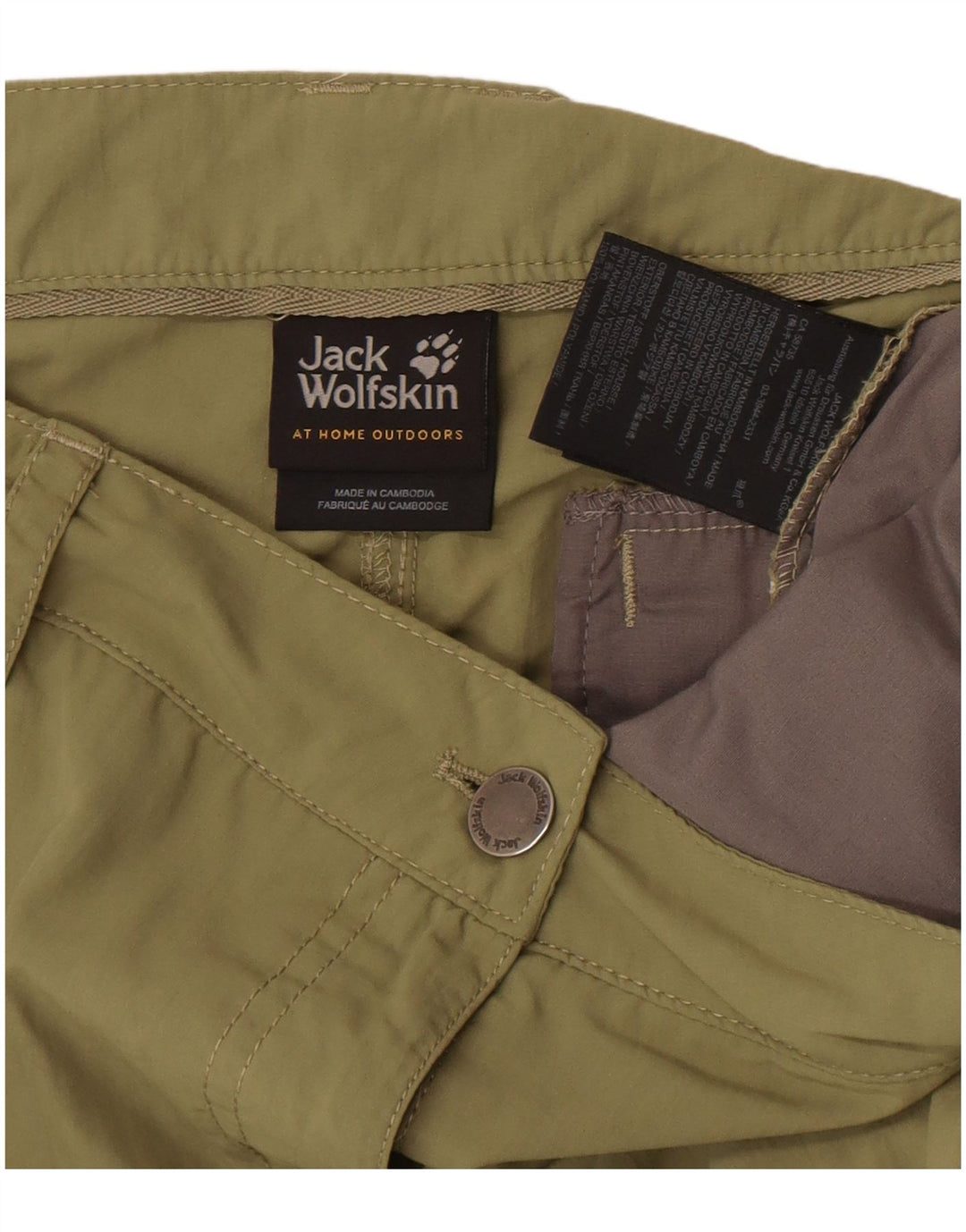 Jack Wolfskin Γυναικεία βερμούδα UK 10 Small W32 Khaki Polyamide