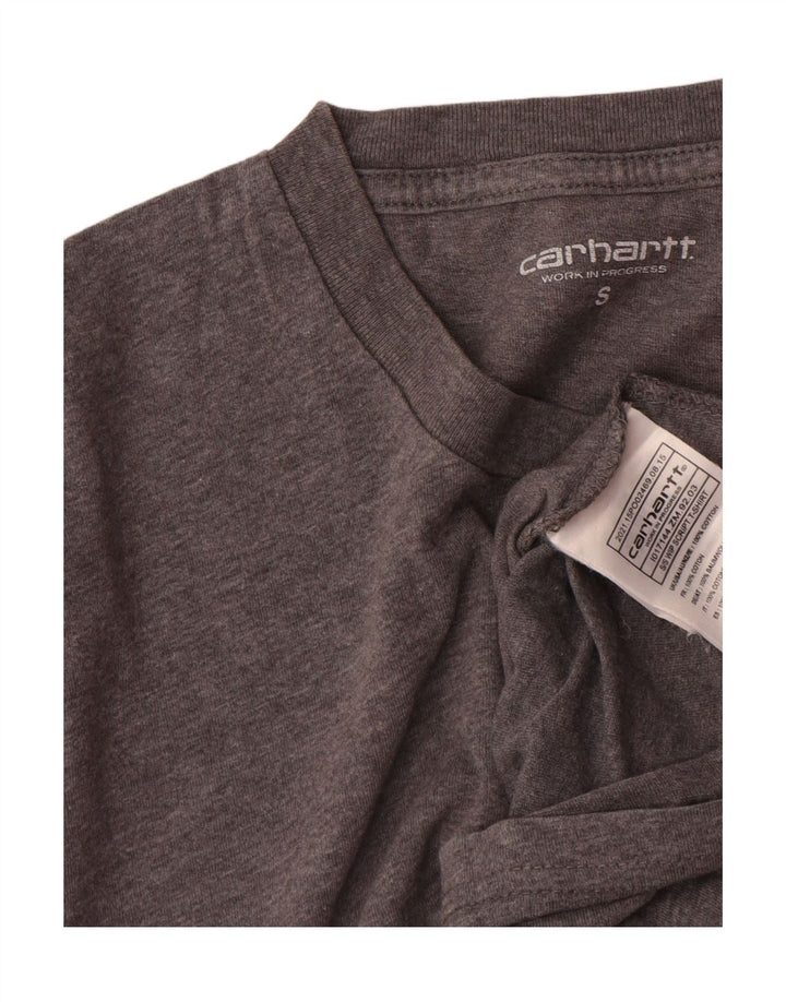 Ανδρικό γραφικό μπλουζάκι Carhartt Top Μικρό γκρι βαμβακερό