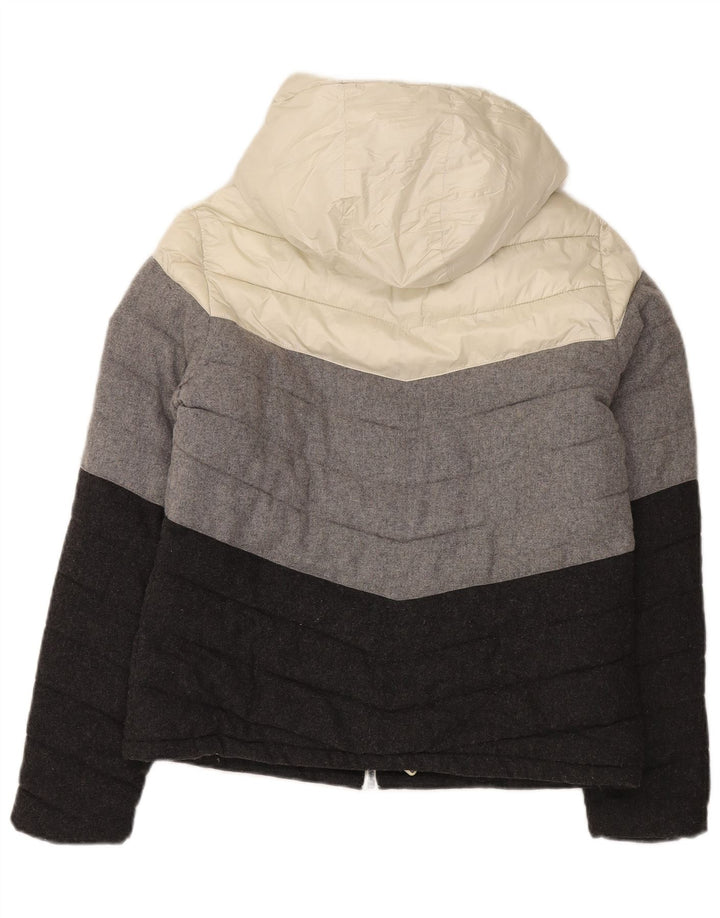 Superdry γυναικείο μπουφάν με κουκούλα UK 18 XL Πολύχρωμο Colourblock