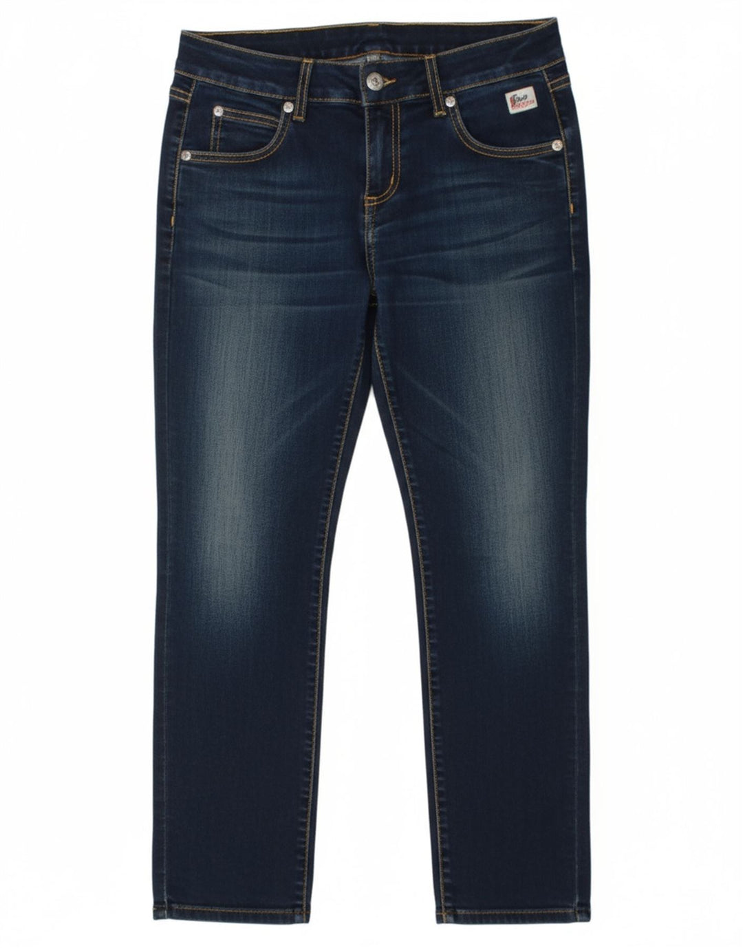 ROY ROGERS Womens Slim Jeans W28 L26 Navy Blue Cotton