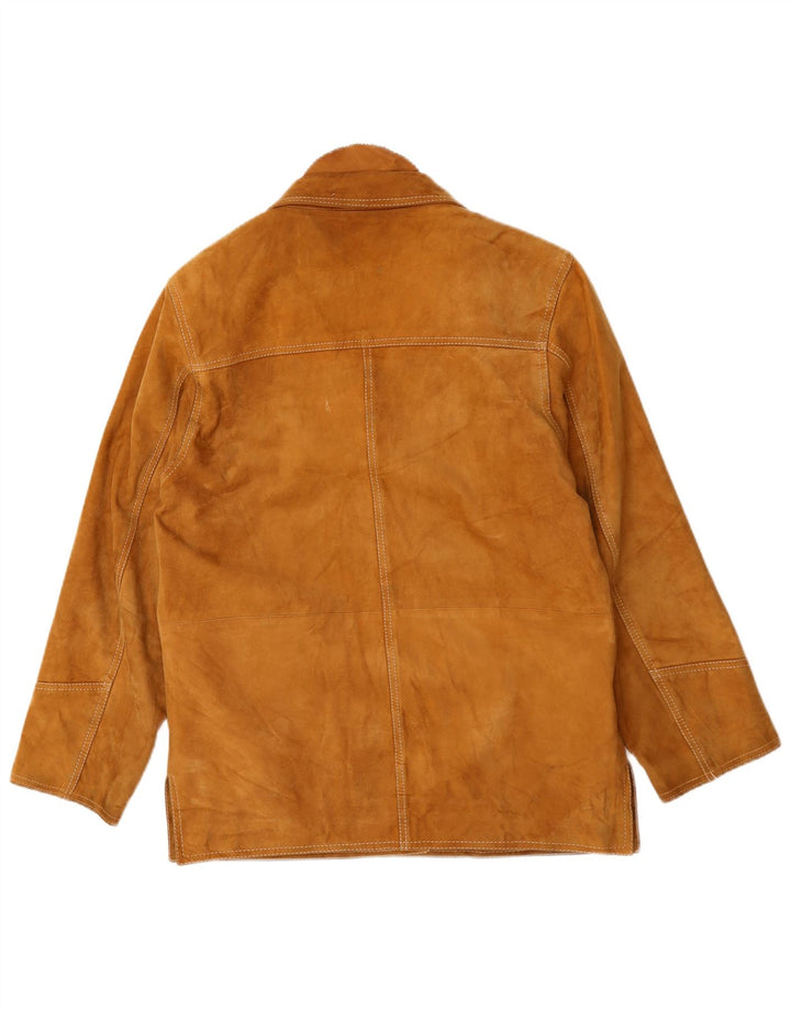 Conbipel Γυναικείο τζάκετ σουέντ σακάκι με 3 κουμπιά IT 46 Μεγάλο μπεζ δέρμα