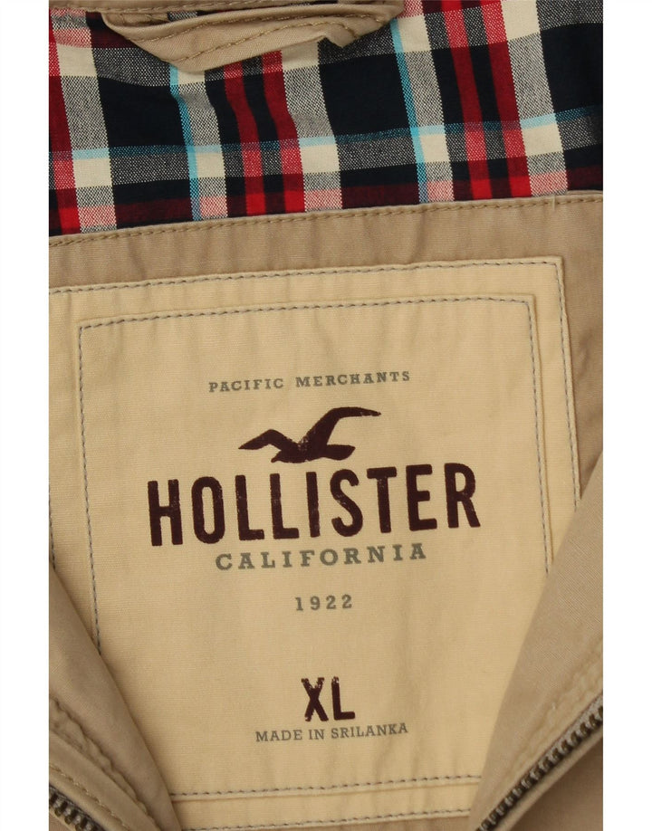 Ανδρικό μπουφάν HOLLISTER UK 42 XL Μπεζ βαμβακερό