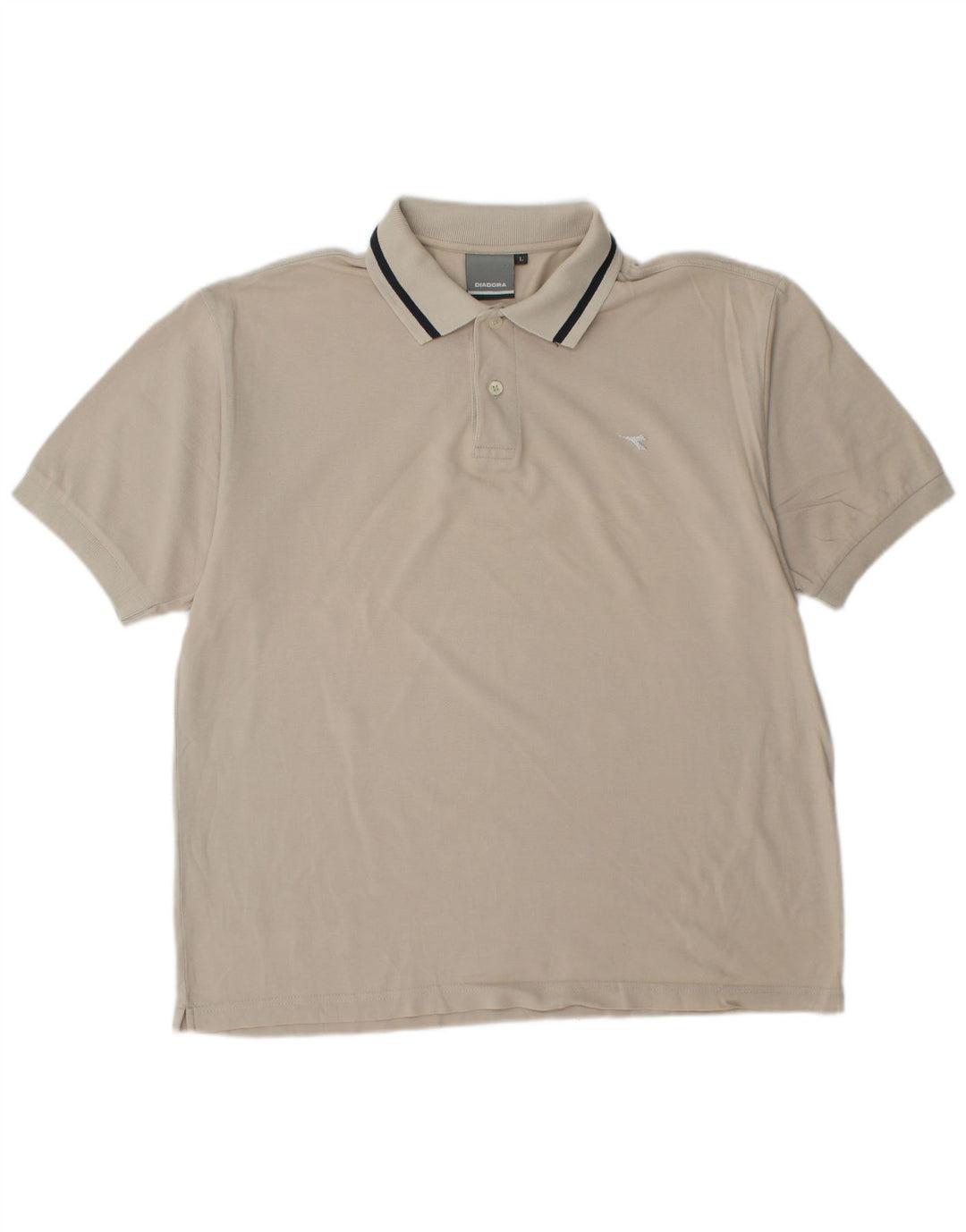 DIADORA Ανδρικό πουκάμισο Polo μεγάλο λευκό βαμβακερό