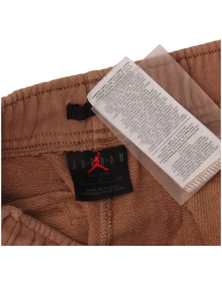 JORDAN Ανδρική αθλητική φόρμα Παντελόνι Joggers Μικρό Καφέ Βαμβακερό