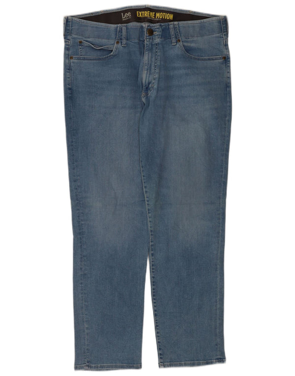 Lee Mens Extreme Motion Straight Tapered Jeans W38 L32 Μπλε βαμβακερό