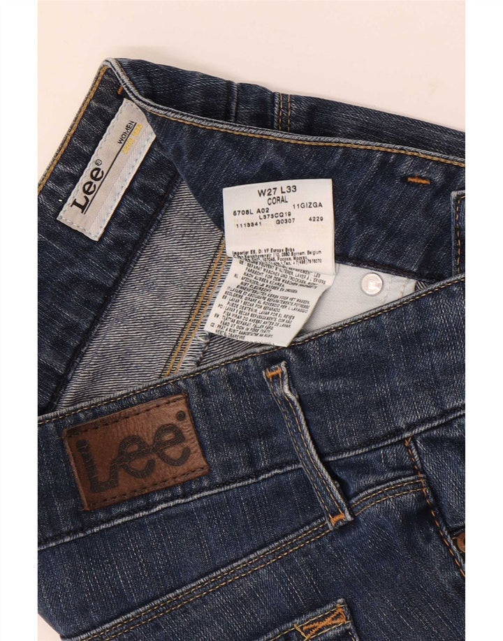 Lee Womens Coral Bootcut Jeans W27 L33 Μπλε βαμβακερό