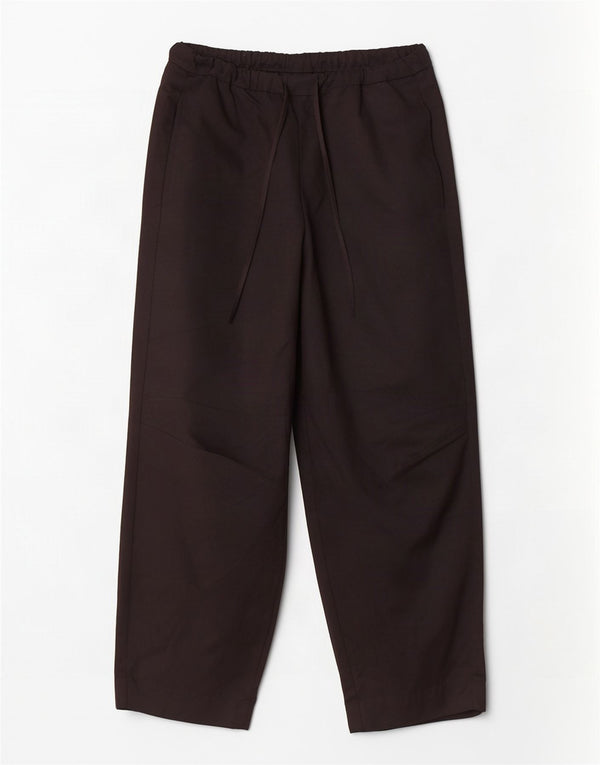 Massimo Dutti Womens Loose Fit Cropped Trousers EU 38 Small W28 L26 Black