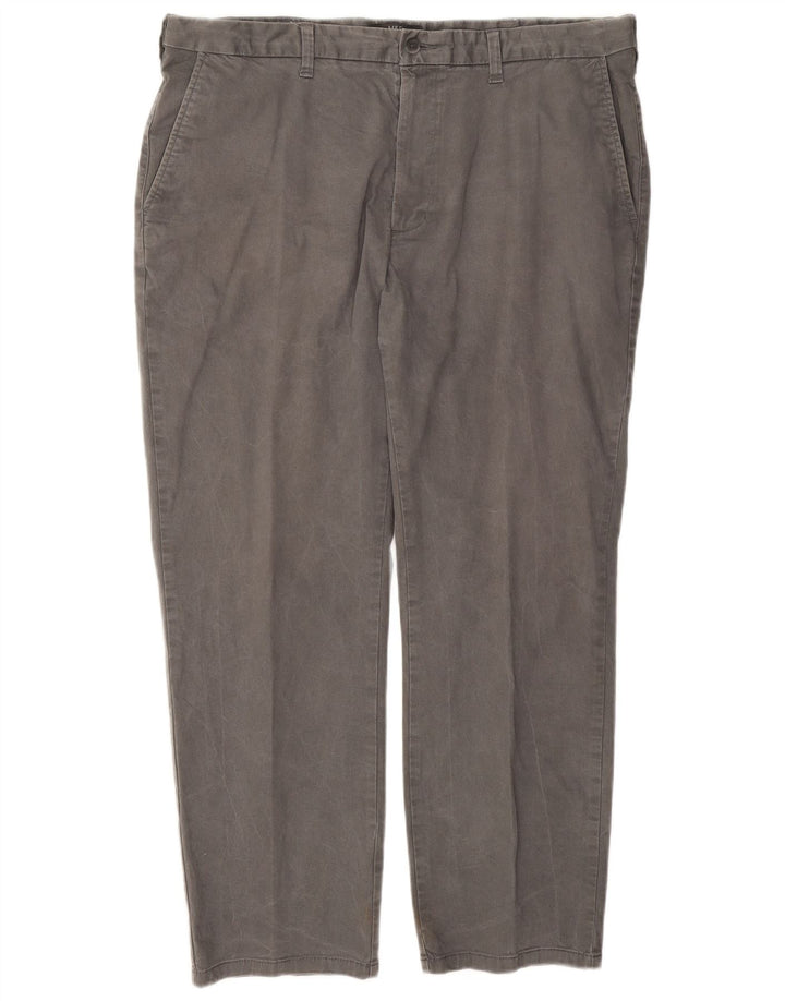 Marks & Spencer Ανδρικό παντελόνι Chino Regular W40 L29 Γκρι βαμβακερό