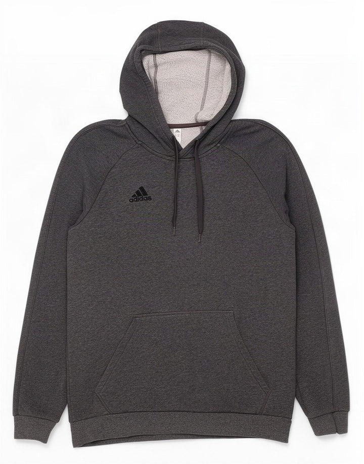 Ανδρικό φούτερ Adidas, μεσαίο γκρι βαμβακερό