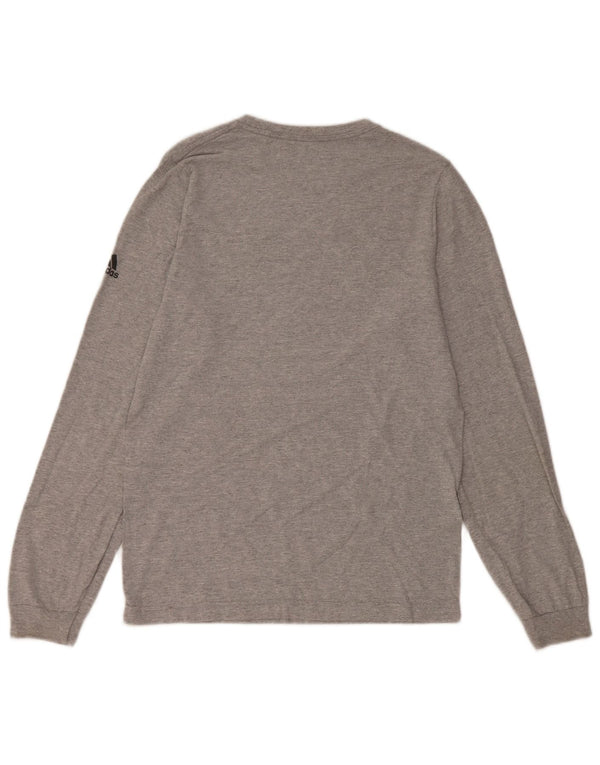 Adidas Mens Swisa Soccer Club Graphic Top Μακρυμάνικο Μικρό Γκρι Βαμβακερό