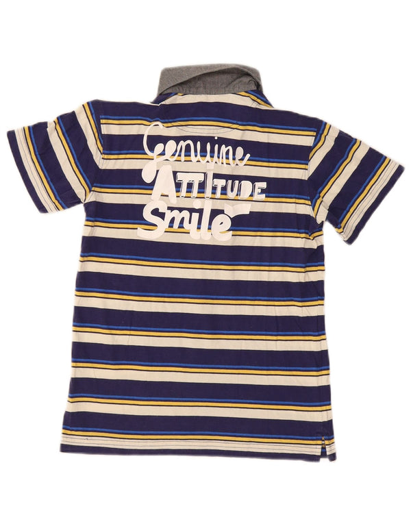 Πουκάμισο Gas Boys Graphic Polo 7-8 Years Navy Blue ριγέ βαμβακερό