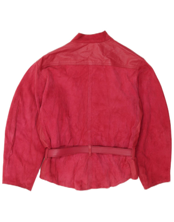 Gigi Pary Γυναικείο Δερμάτινο Μπουφάν EU 40 Medium Pink