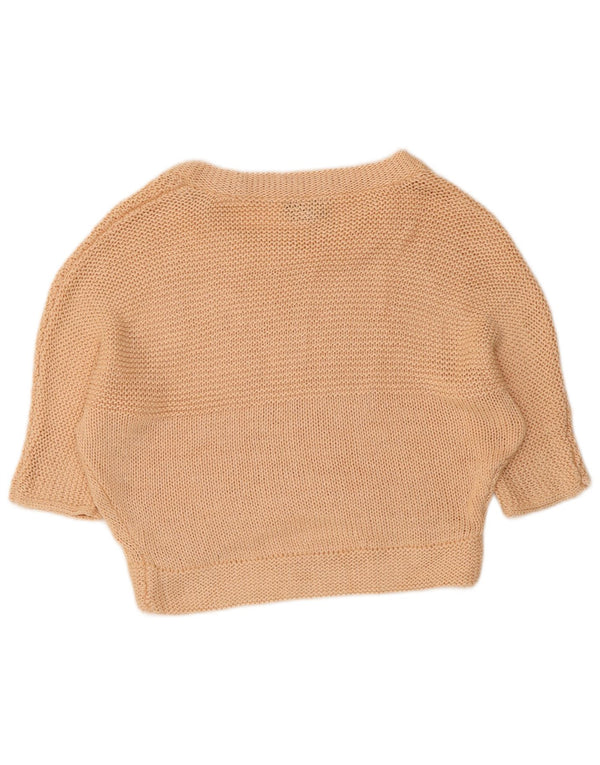 Γυναικείο πουλόβερ Topshop Crop Batwing Boat Neck Jumper UK 10 Small Pink