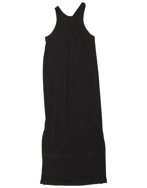 Massimo Dutti Γυναικείο Αμάνικο Maxi Φόρεμα UK 10 Small Black Lyocell