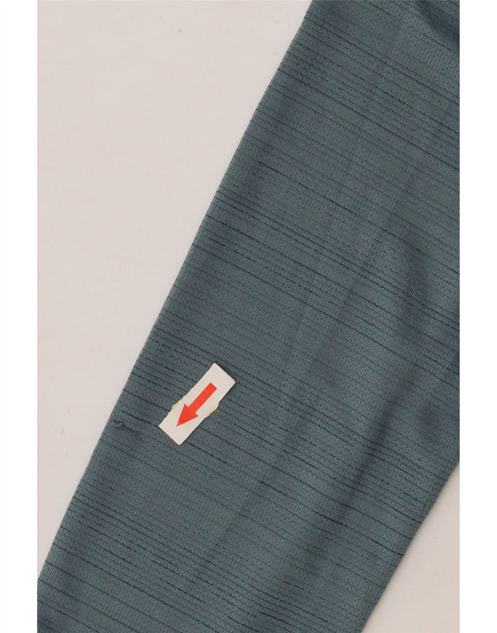 NIKE Ανδρική μπλούζα Dri Fit Μακρυμάνικο μεσαίο μπλε πολυεστέρας με ρίγες