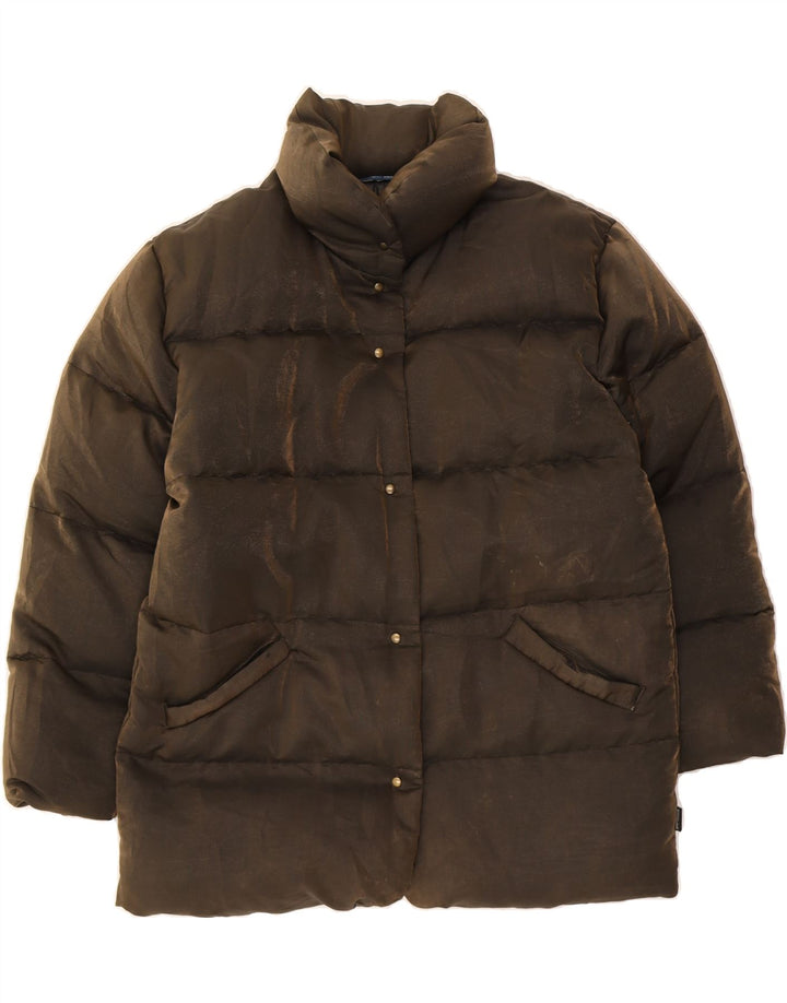 MONCLER Womens Padded Jacket Size 1 Small Brown Vintage Moncler and Second-Hand Moncler from Messina Hembry 