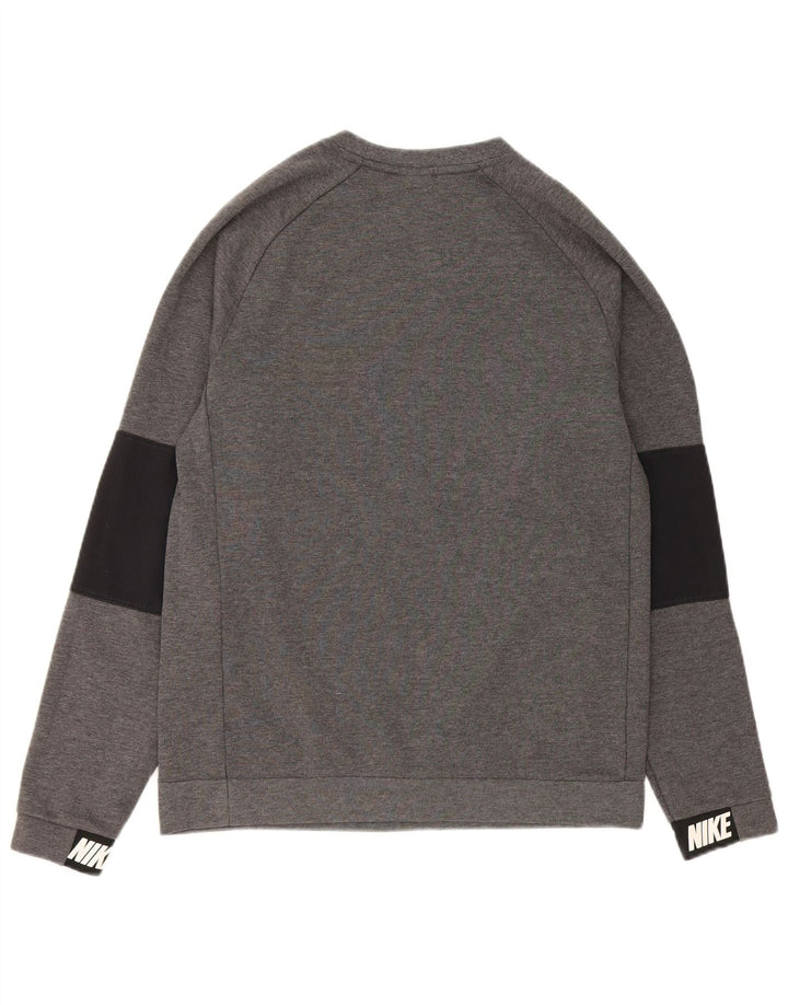 Ανδρικό γραφικό φούτερ Nike Jumper Μικρό γκρι βαμβακερό χρώμα