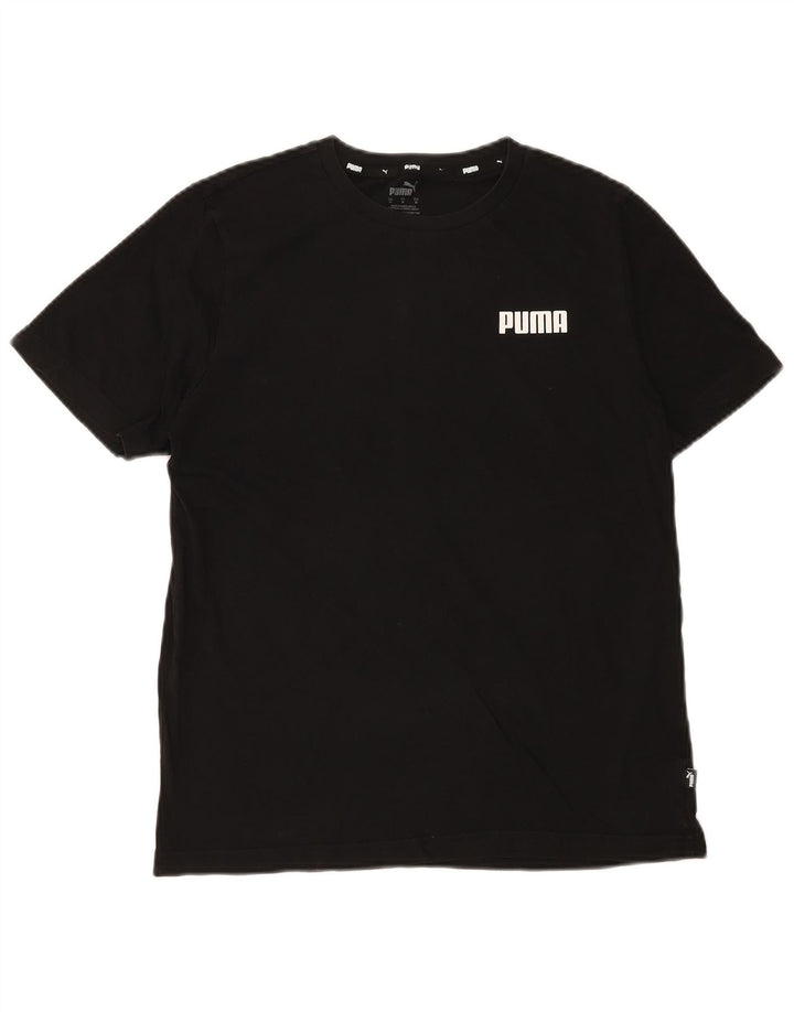 PUMA Womens T-Shirt Top UK 14 Medium Black