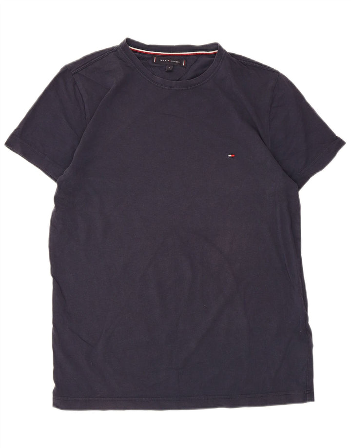 Ανδρικό T-Shirt Tommy Hilfiger Τοπ μεσαίου μπλε βαμβακερό