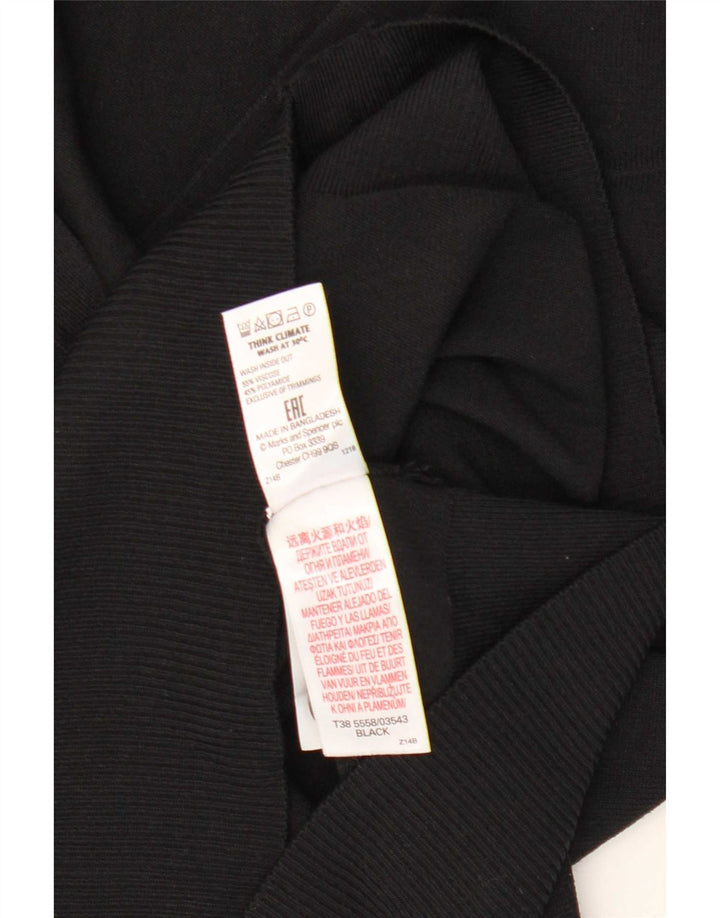Marks & Spencer Γυναικεία Crop Oversized Ζακέτα πουλόβερ UK 8 Small Black