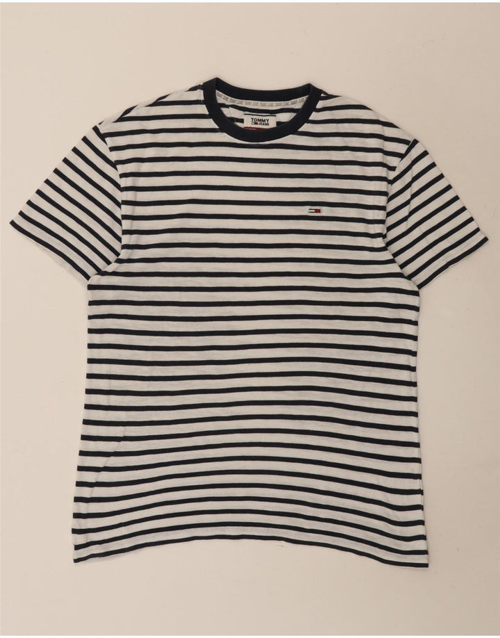 Ανδρικό T-Shirt Tommy Hilfiger Top Μεσαίο Λευκό ριγέ