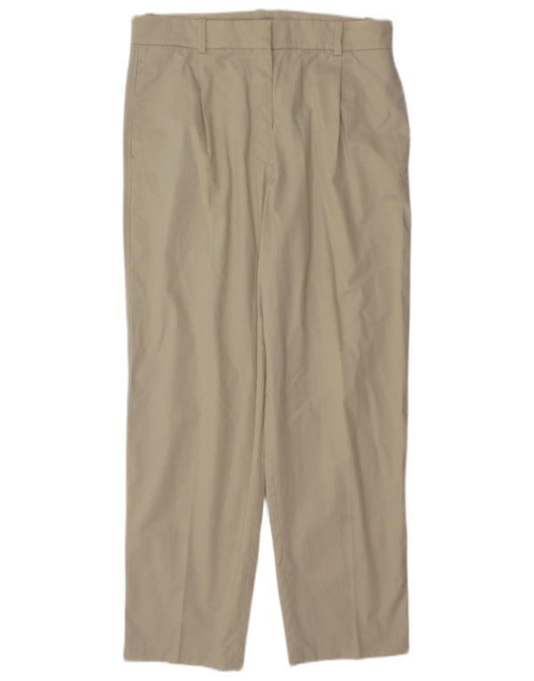 Massimo Dutti Γυναικείο ψηλόμεσο παντελόνι Chino EU 40 Medium W30 L29 Beige