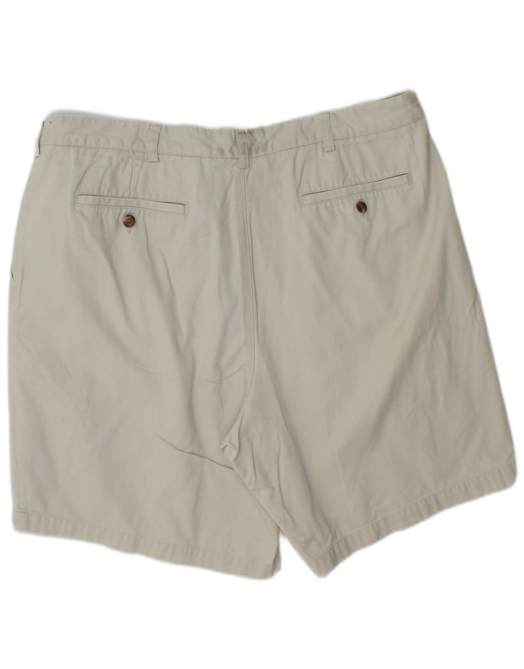 EDDIE BAUER Ανδρικό σορτς Chino με καρφίτσες W40 XL Λευκό βαμβακερό
