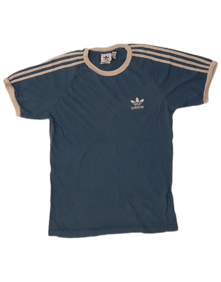 Ανδρικό T-Shirt Adidas Top Small Navy Blue από βαμβάκι